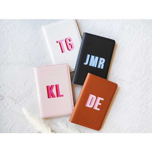 Personalized Monogram Passport Holder