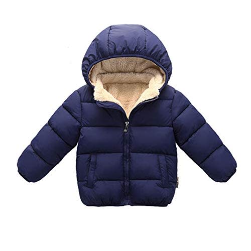 Toddler Baby Hooded Down Jacket Boys Girls Kids Thicken Warm Winter Coat Outerwear 1-7t