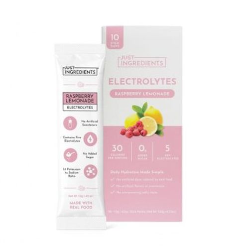 Just Ingredients Electrolytes Drink Mix - Raspberry Lemonade - 4.23oz/10ct