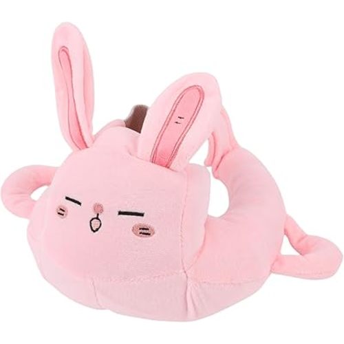Bottle Feeding Support Cushion,Bottle Holder Pillow,Soft Breathable Fabric Stable Securing Holder,Ergonomic Nursing Assistant Pillow for Hands Free Feeding (Rabbit)