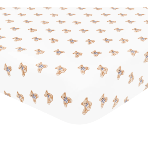 Mini Crib Sheet in Teddy Bear