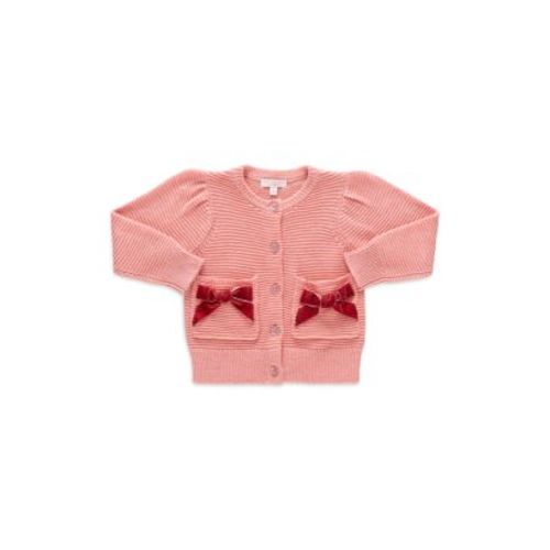 Girls' Bow Pocket Cardigan Sweater - Baby