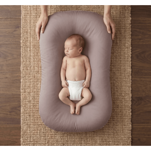 Little Manta Pastel Baby Lounger Nest | Dusty Mauve