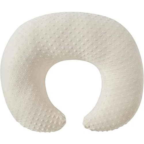 ESEN Plus Size Nursing Pillow and Body Positioner for Breast Feeding and Bottle Feeding, Ultra Soft Baby Breastfeeding Pillows with Removable Nursing Pillow Cover for Mom and Baby (Beige)