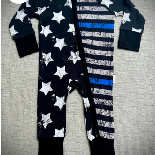 TBL Stars and Stripes Comfy Cozies Zip-Up – Police Kids Co.