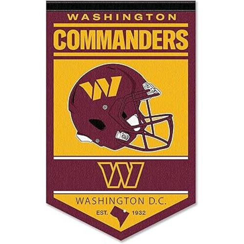 WinCraft Washington Commanders Heritage History Banner Pennant