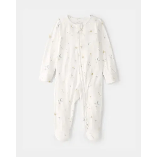 Baby Constellation 2-Way Zip PurelySoft Footie Sleep & Play Pajama - Cream | Carter's