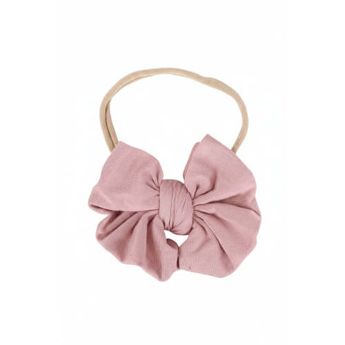 Solid Mauve Knit Bow Headband | Caden Lane