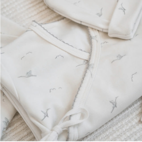 Stork Double Layered Cotton Layette Set – Elegant Baby