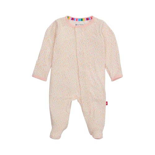 Magnetic Me Girls Modal Magnetic Baby Footie Pajamas | Silky Soft Modal Fabric | Baby Sleepers Available Sizes PRE - 24M