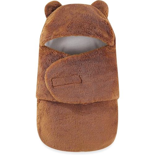 AiWMGL Baby Winter Fleece Swaddle Blanket 3-6 Months Boys Girls Warm Adjustable Newborn Swaddling Wrap Soft Plush Sleeping Sacks