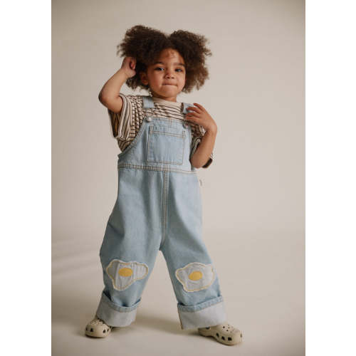 Blythe Egg Patch Denim Dungaree
