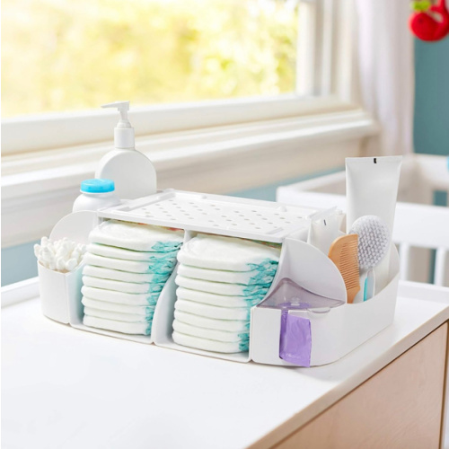 Munchkin® Diaper Change Organizer, Green/white