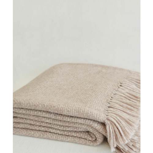 Large Alpaca Basketweave Throw | Jenni Kayne
