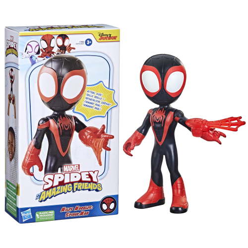 Marvel Spidey and His Amazing Friends Miles Morales Supersized Action Figure, Ages 3+