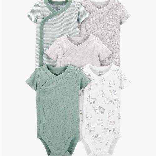 Simple Joys by Carter's Unisex Baby 5-pack Side Snap Short-sleeve Bodysuit