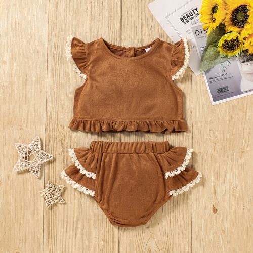 Brown Suede two piece