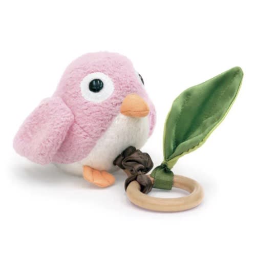 Crawling Critter Teething Toy - Pink Birdy