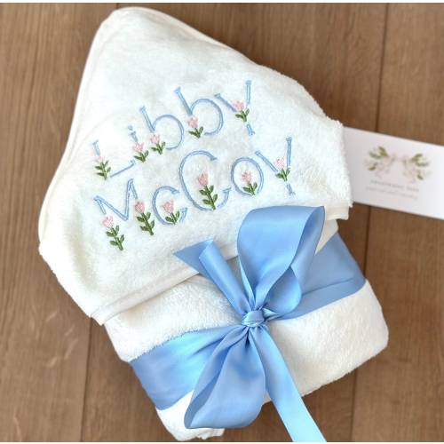 Custom Hooded Baby and Toddler Bath Towel Gift 100% Cotton