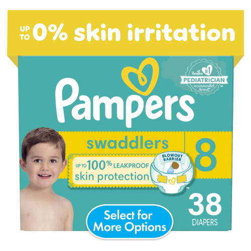 Pampers Swaddlers Active Baby Diaper Size 8 38 Count (Select for More Options)