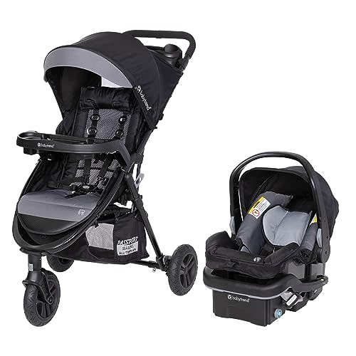 Baby Trend Passport® Seasons All-Terrain Stroller Travel System with EZ-Lift™ PLUS Infant Car Seat, Dash Black