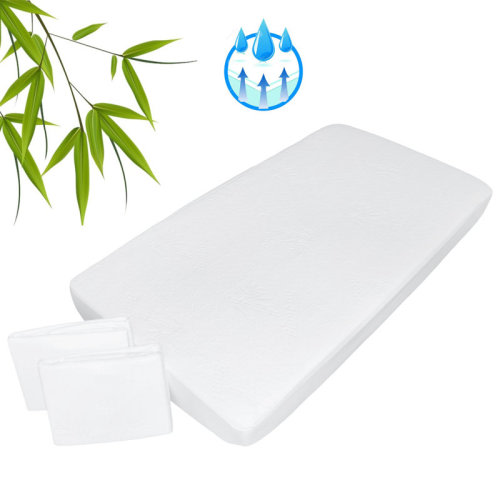 Isabelle & Max™ Waterproof Bamboo Rayon Crib Mattress Pad 2 pack Aishi & Reviews | Wayfair
