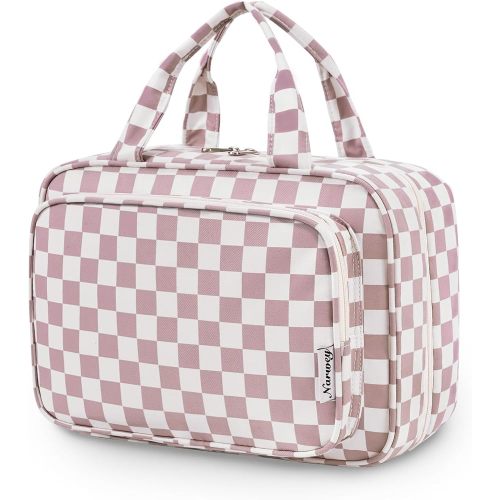 Narwey Travel Toiletry Bag for Women, Large Hanging Makeup Organizer Bag