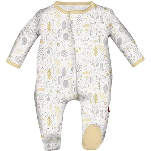 Magnetic Me Footie Pajamas Soft Modal Baby Sleepwear with Quick Magnetic Fastener | Boys and Girls Sleeper Preemie-24 Months