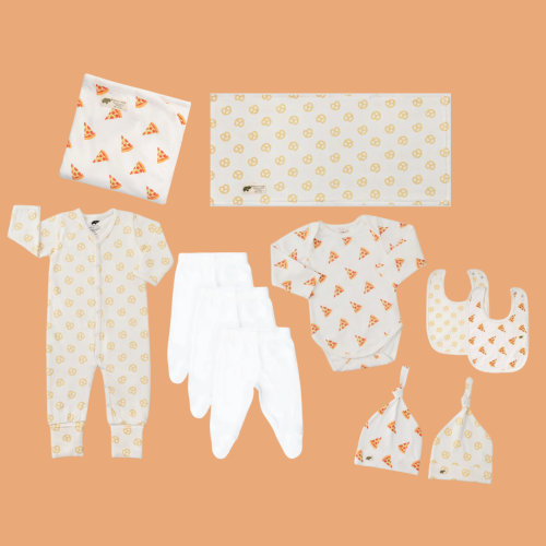 11 Item Baby Essentials Bundle - Pizza Pretzel