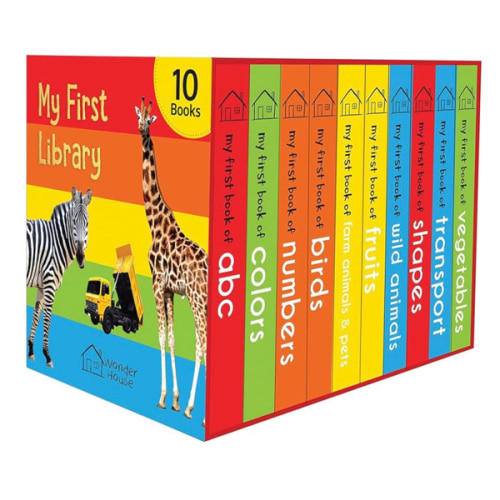 My First Library: Boxset of 10 Board Books for Kids