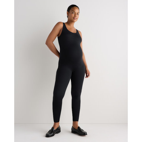 Smooth Stretch Maternity Jumpsuit - Maternity in Bold Black