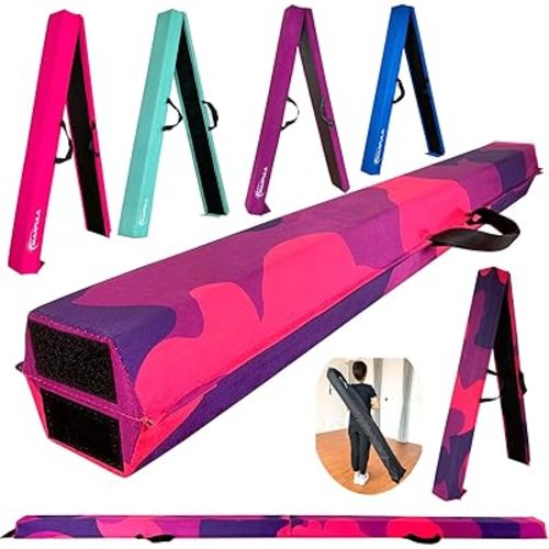 Marfula 6 FT / 8 FT / 9 FT Folding Gymnastics Beam Foam Balance Floor Beam