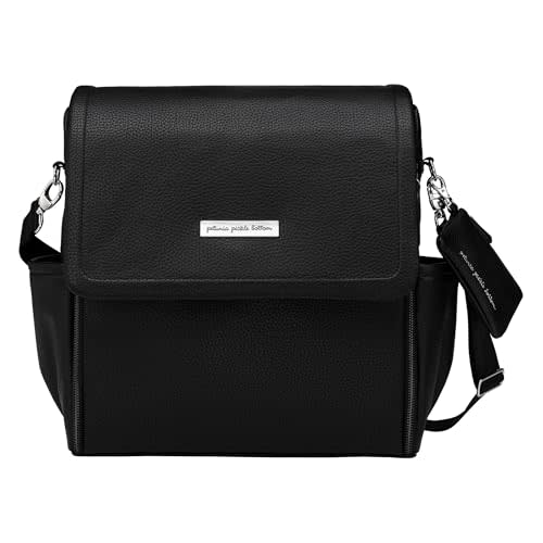 Petunia Pickle Bottom Boxy Backpack, Diaper Bag, Stylish Baby Bag, Spacious Backpack, On-The-Go Moms, Ebony