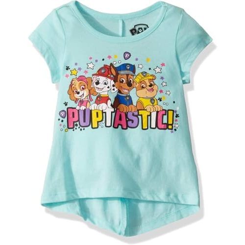 Paw Patrol Nickelodeon Girls Short Sleeve T-Shirt for Toddler and Little Kids