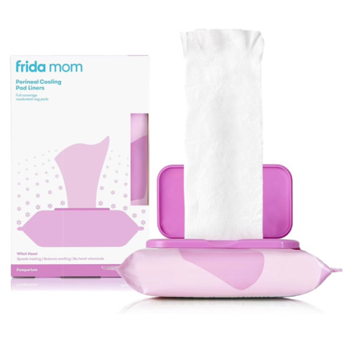 Perineal Medicated Witch Hazel Full-Length Cooling Pad Liners for Postpartum Care by Frida Mom | Speeds Healing and Reduces Swelling for Perineal Area | 24-Count