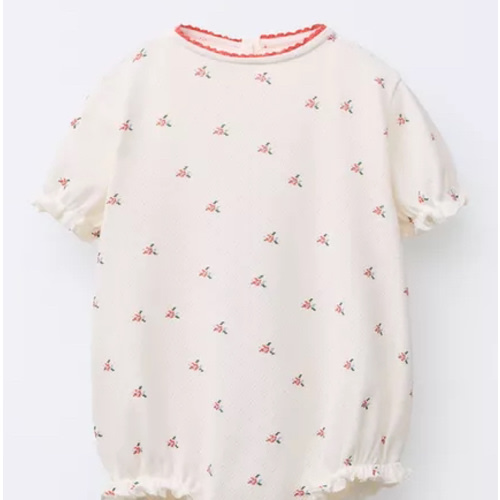 FLORAL BODYSUIT - Light ecru | ZARA United States