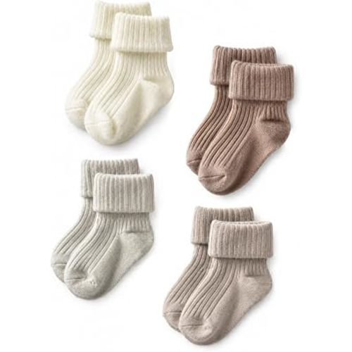 Juclise Baby Socks Alpaca Wool, 0-3 3-9 9-18 Months Infant Winter Socks