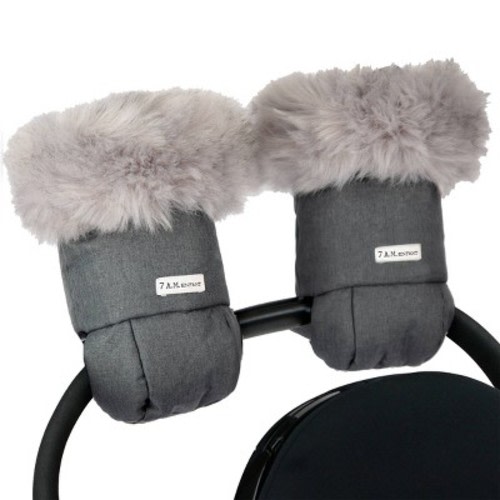 7AM Enfant Warmmuffs Stroller Gloves - Heather Gray Dark: Compatible With Most Strollers