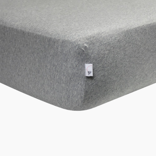 Burt's Bees Baby Organic Cotton Jersey Fitted Crib Sheet - Heather Grey, 1