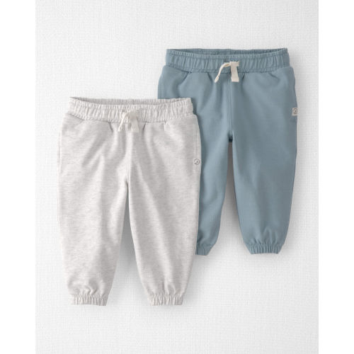Baby 2-Pack Organic Cotton French Terry Sweatpants - Little Planet | Carter's 6M