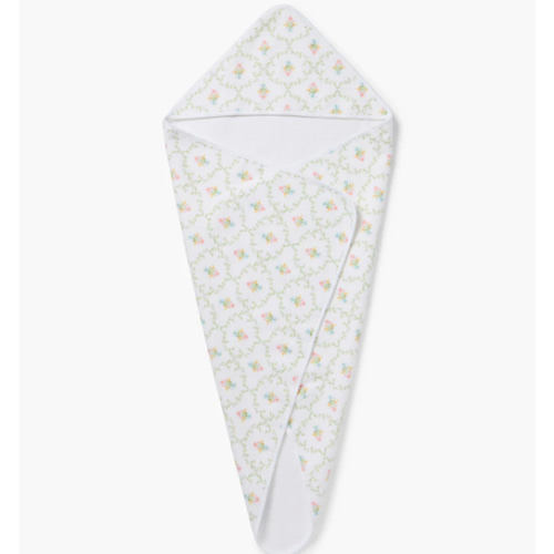 Hooded Towel - Pastel Trellis