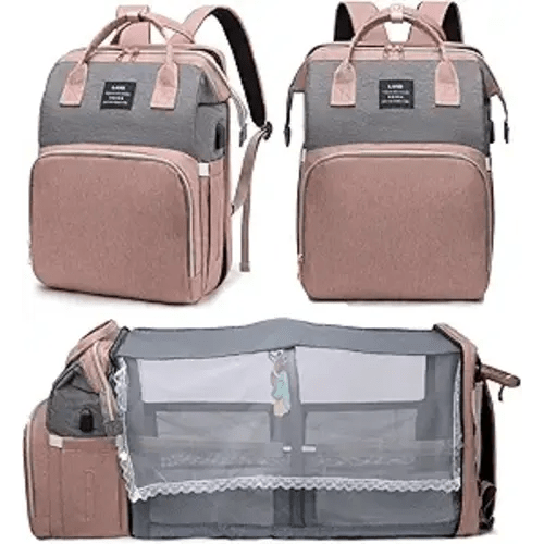 Diaper Bag Backpack with Changing Station, 25L Large Capacity