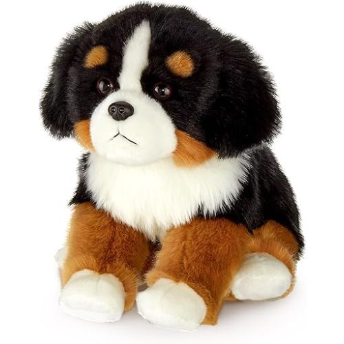 Bearington Bernie The Bernese Mountain Dog Stuffed Animal, 13 Inch Puppy Stuffed Animal, for Ages 3-14