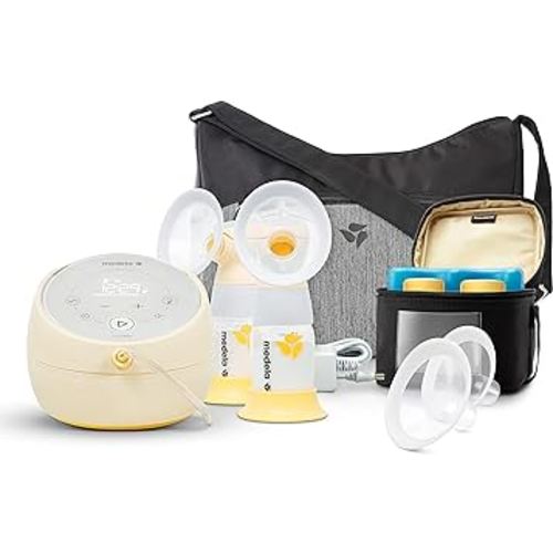 Medela Sonata Smart Breast Pump, Hospital Performance Double Electric Breastpump, Rechargeable, Flex Breast Shields, Touch Screen Display, Connects to Medela Family App