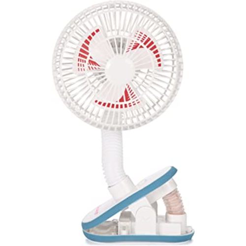Diono Stroller Fan, Clip On Baby Safe Stroller Fan with Flexible Neck for Perfect Angle, Universal Fit with Most Strollers