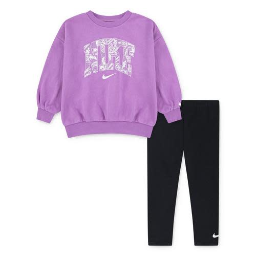 Toddler Girls' Nike Lace It Up Crewneck Sweatshirt Set