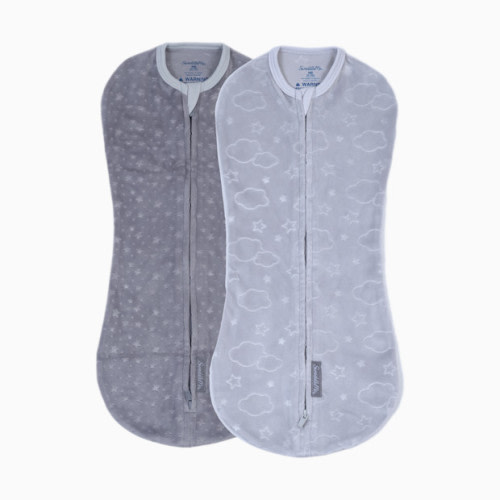 SwaddleMe Velboa Pod (2-Pack) - Clouds & Stars