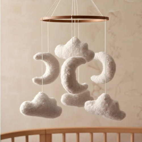 Marshmallow Sky - Baby Mobile
