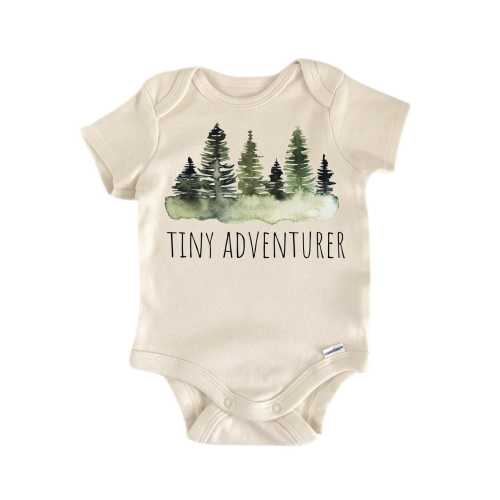 Tiny Adventurer Forrest Baby Onesie® Newborn Cotton Bodysuit Baby Shower Gift