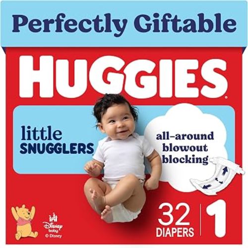 Huggies Little Snugglers Diapers Size 1, 32 Count